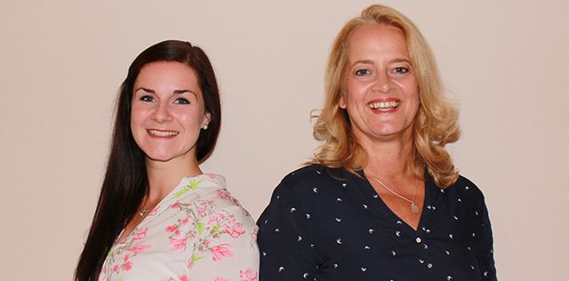 Logopädinnen Ute Nienstedt und Dana Marie Hartmann